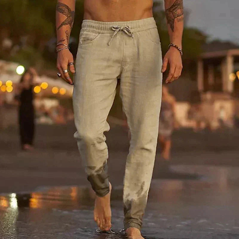 Milo Men's Linen Pants | Premium Breathable Comfort, Casual Style 0