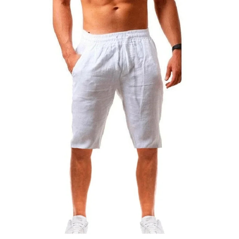 Milo Men's Linen Shorts | Lightweight Cotton Blend, Casual Fit 0