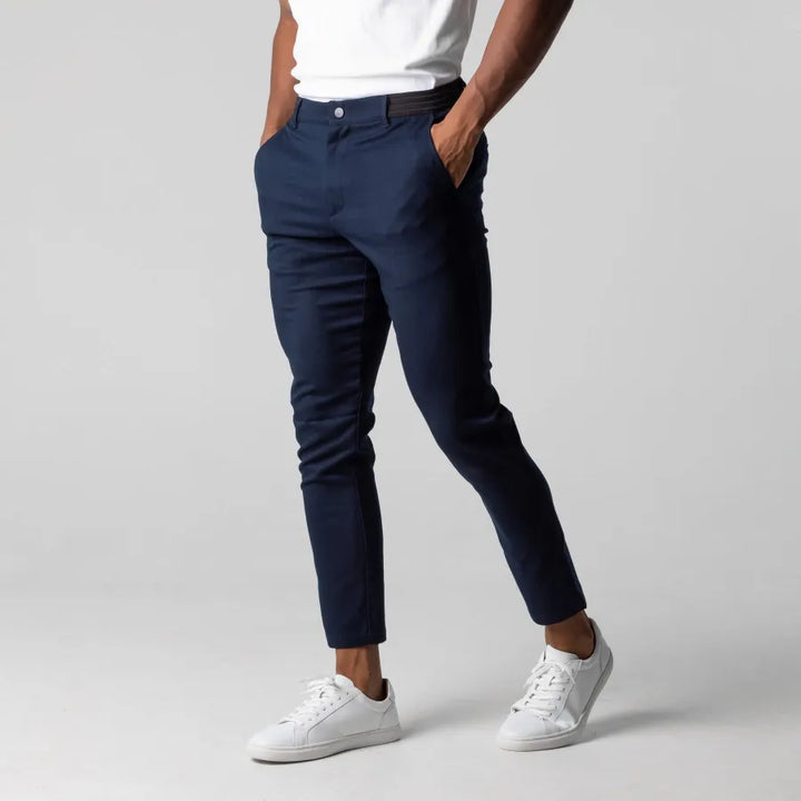 Milo Men's Slim Fit Chino Trousers | Stretch Fabric, Versatile Style 4