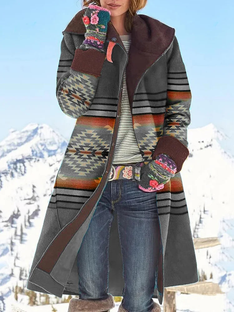 Mira Women's Long Jacket | Elegant Warmth, Comfortable Fit 0
