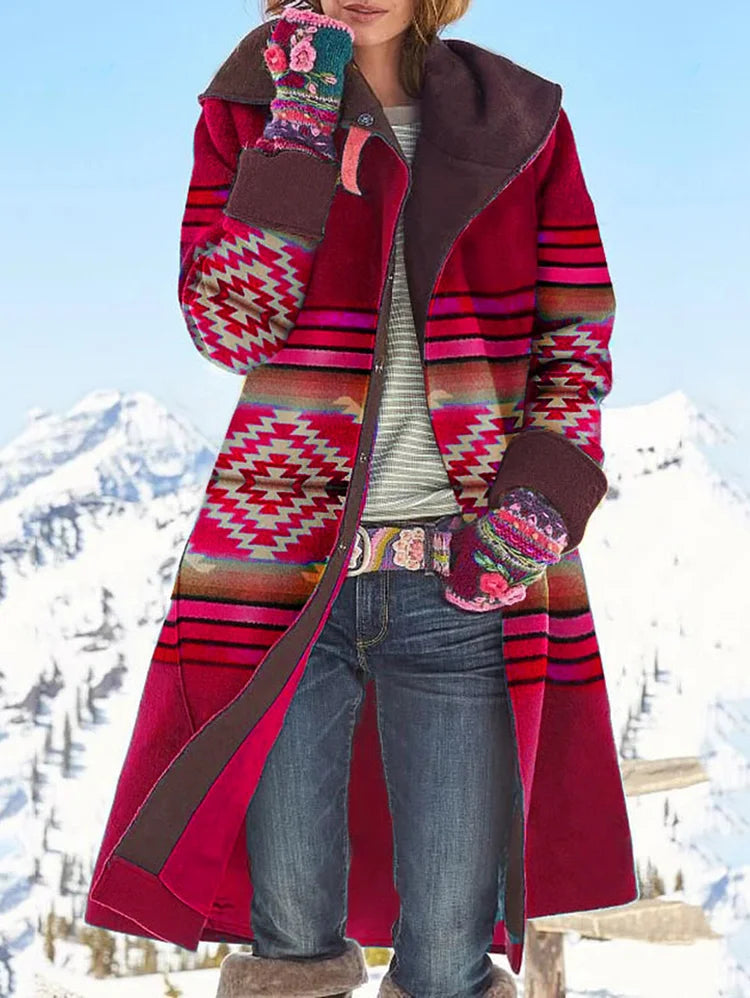 Mira Women's Long Jacket | Elegant Warmth, Comfortable Fit 4