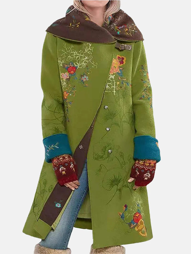 Mira Women's Long Jacket | Elegant Warmth, Comfortable Fit 5