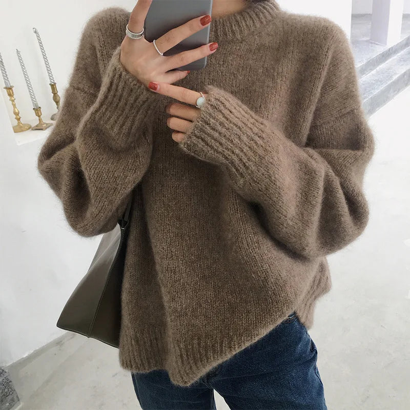 Mona Women's Sweater | Elegant Long Sleeve, Breathable Fabric 0