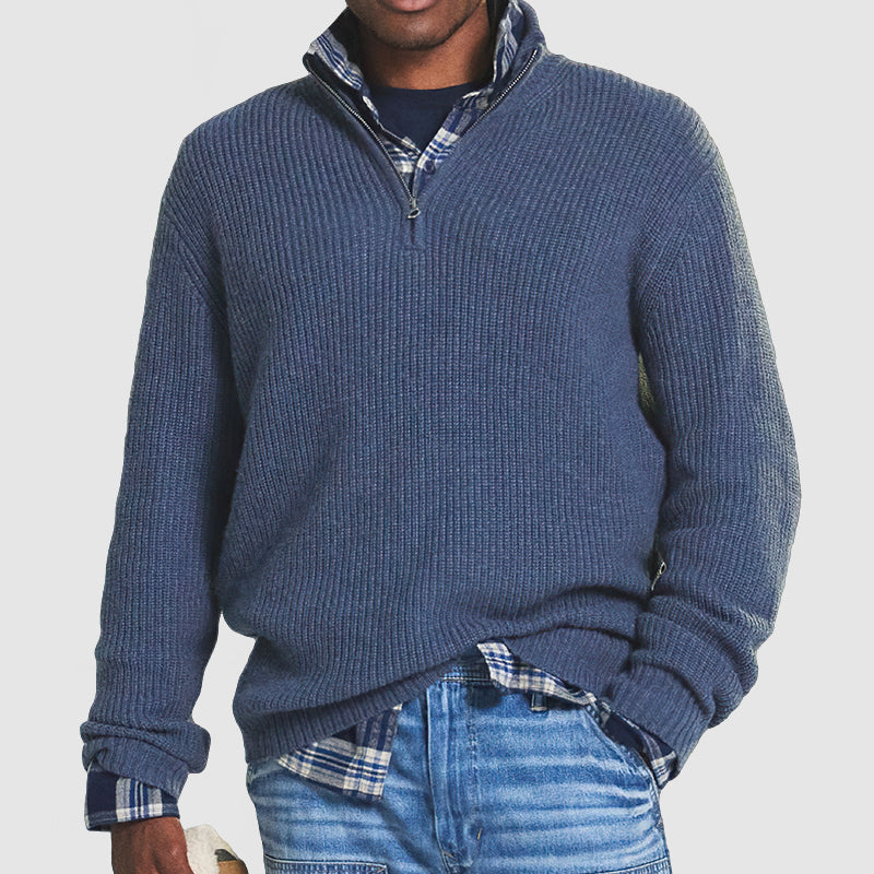 Mori Men's Quarter Zip Sweater | Soft, Elegant Comfort 7