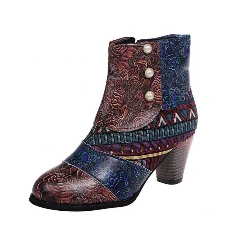 Niko Women's Retro Boots | Waterproof, Ethnic Design 2