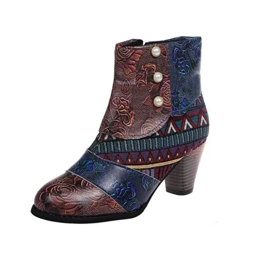 Niko Women's Retro Boots | Waterproof, Ethnic Design 2