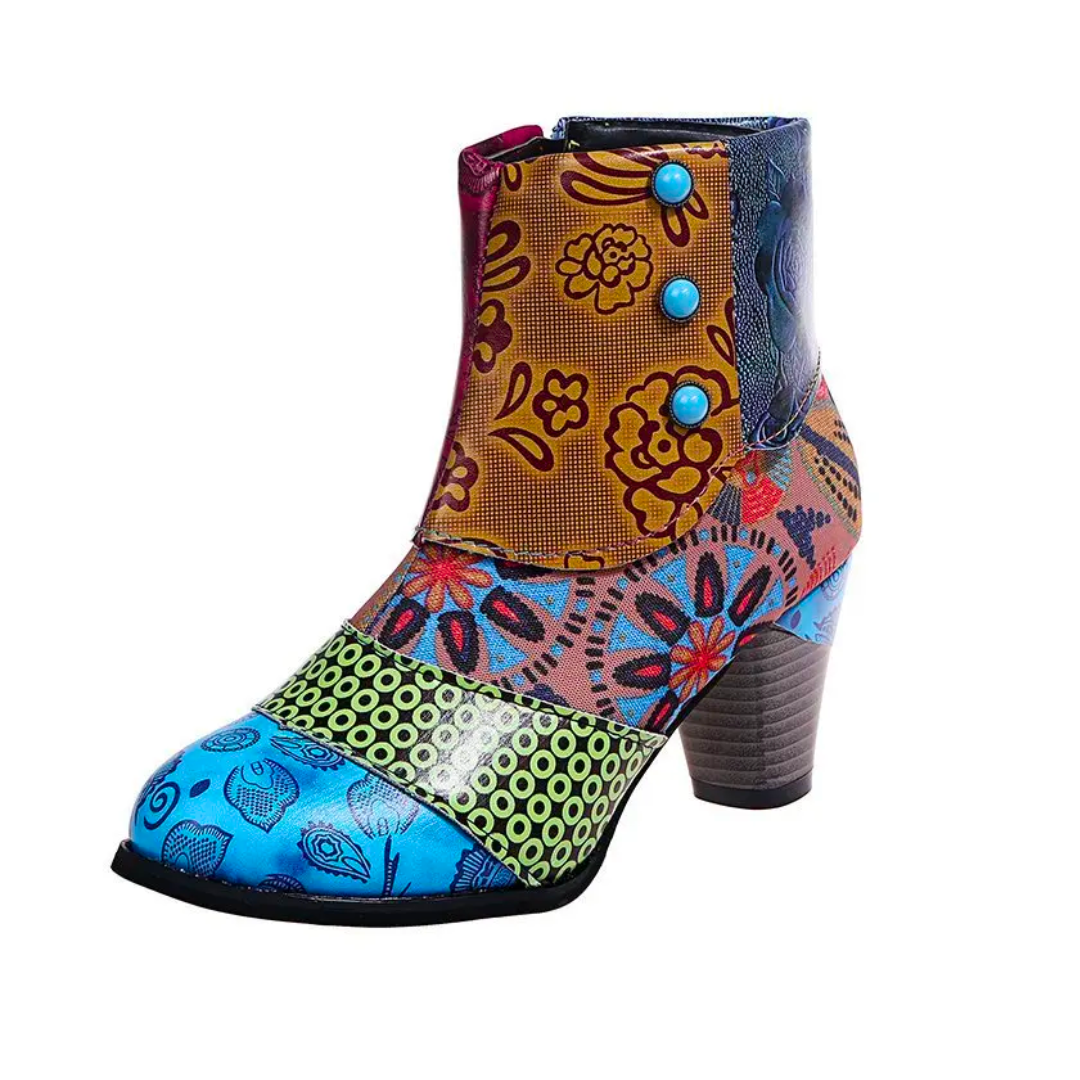 Niko Women's Retro Boots | Waterproof, Ethnic Design 3
