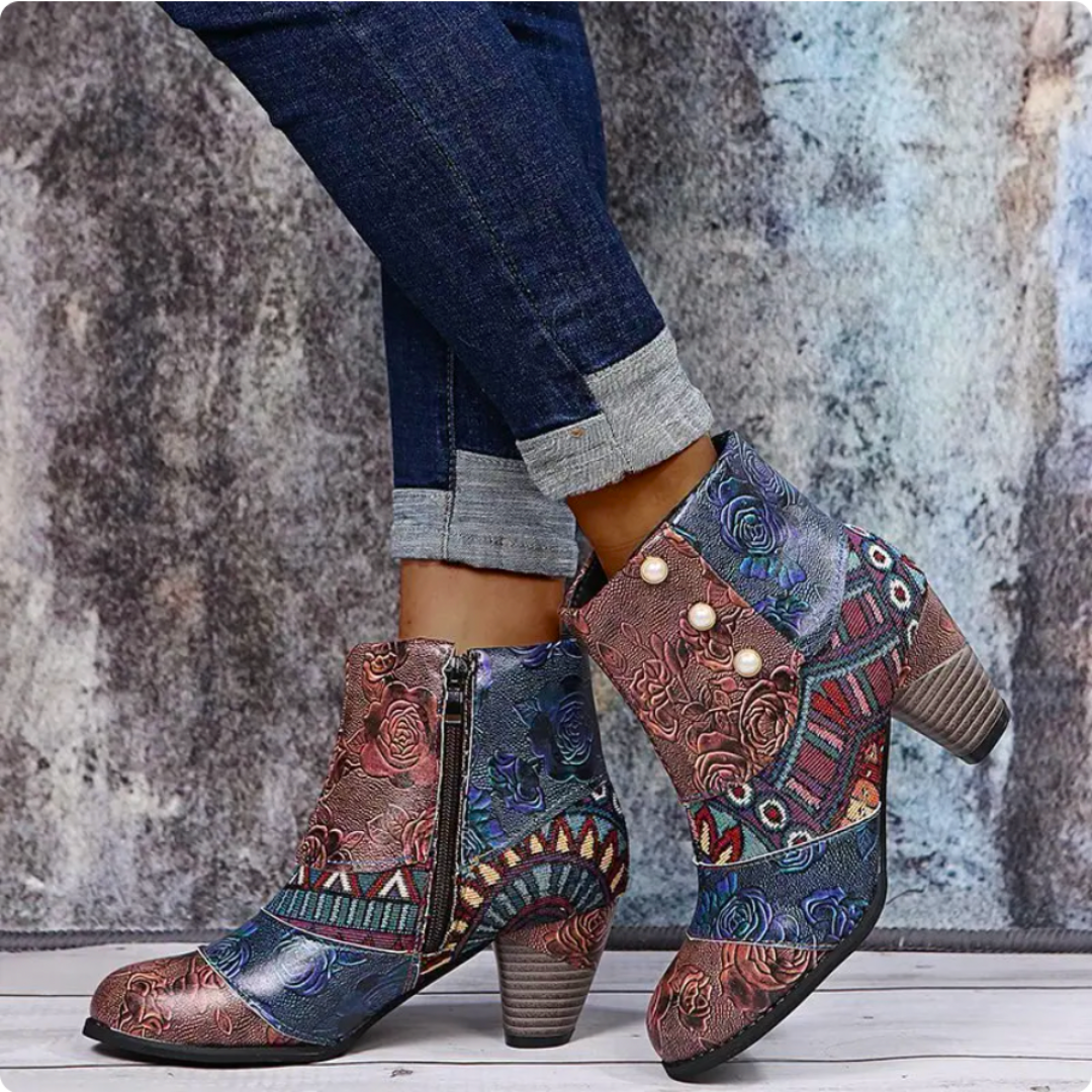 Niko Women's Retro Boots | Waterproof, Ethnic Design 4