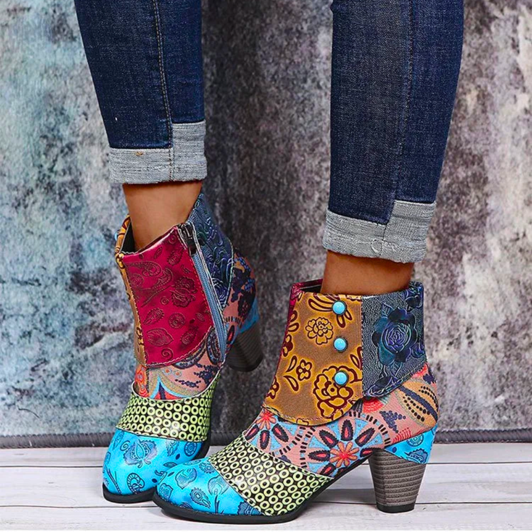 Niko Women's Retro Boots | Waterproof, Ethnic Design 5