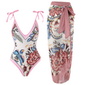 Nora Women's Swimsuit | Elegant One-Piece with Matching Skirt 0