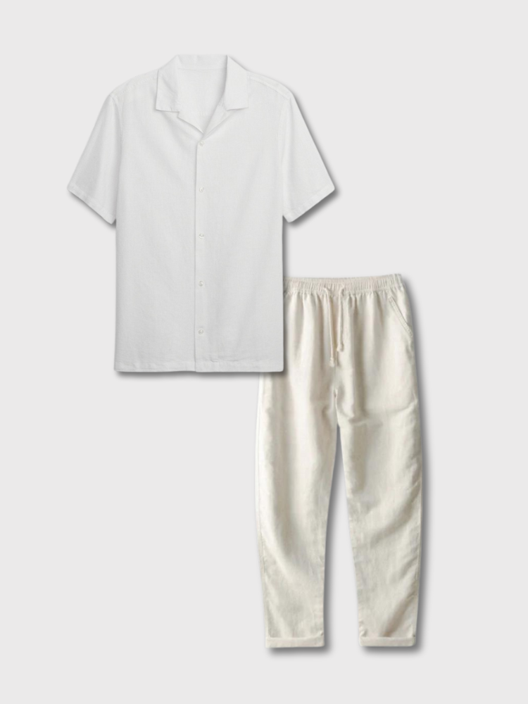 Oli Men's Summer Set | Premium Linen Blend, Relaxed Fit 2