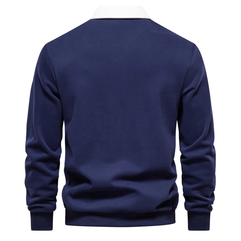 Orrin Men's Quarter Zip Sweater | Cotton-Polyester Blend, Versatile Elegance 1