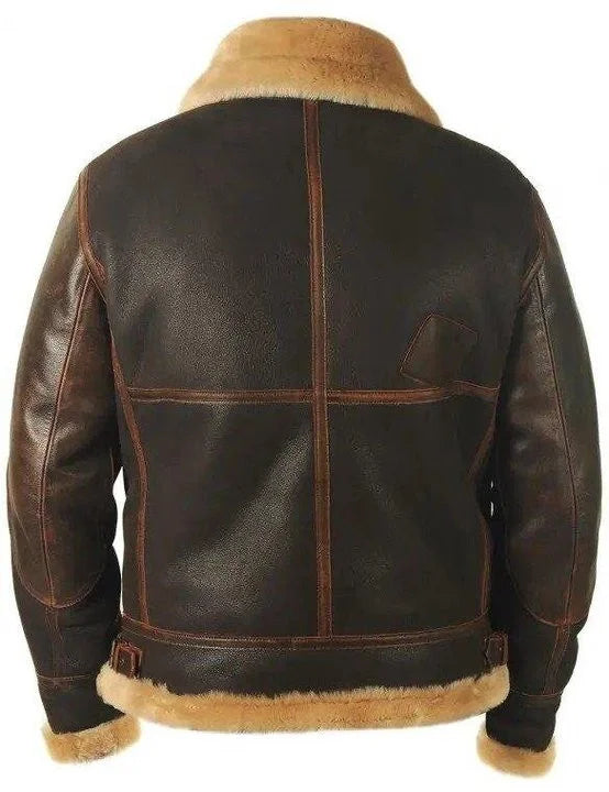 Owen Men's Sheepskin Pilot Jacket | Classic Vintage Style 1