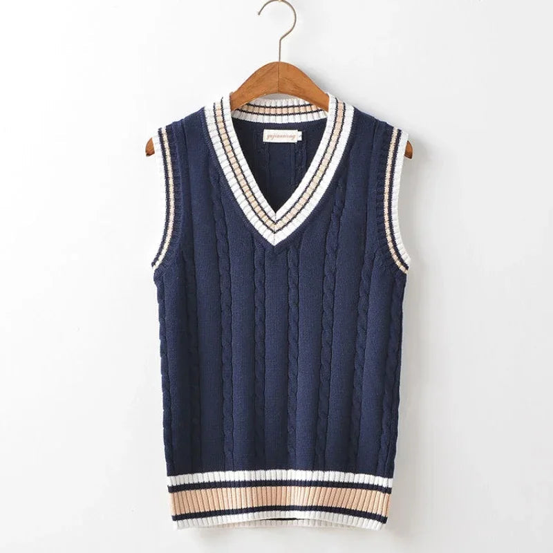 Owen Men's Sweater Vest | Retro V-Neck, Stylish Comfort 2