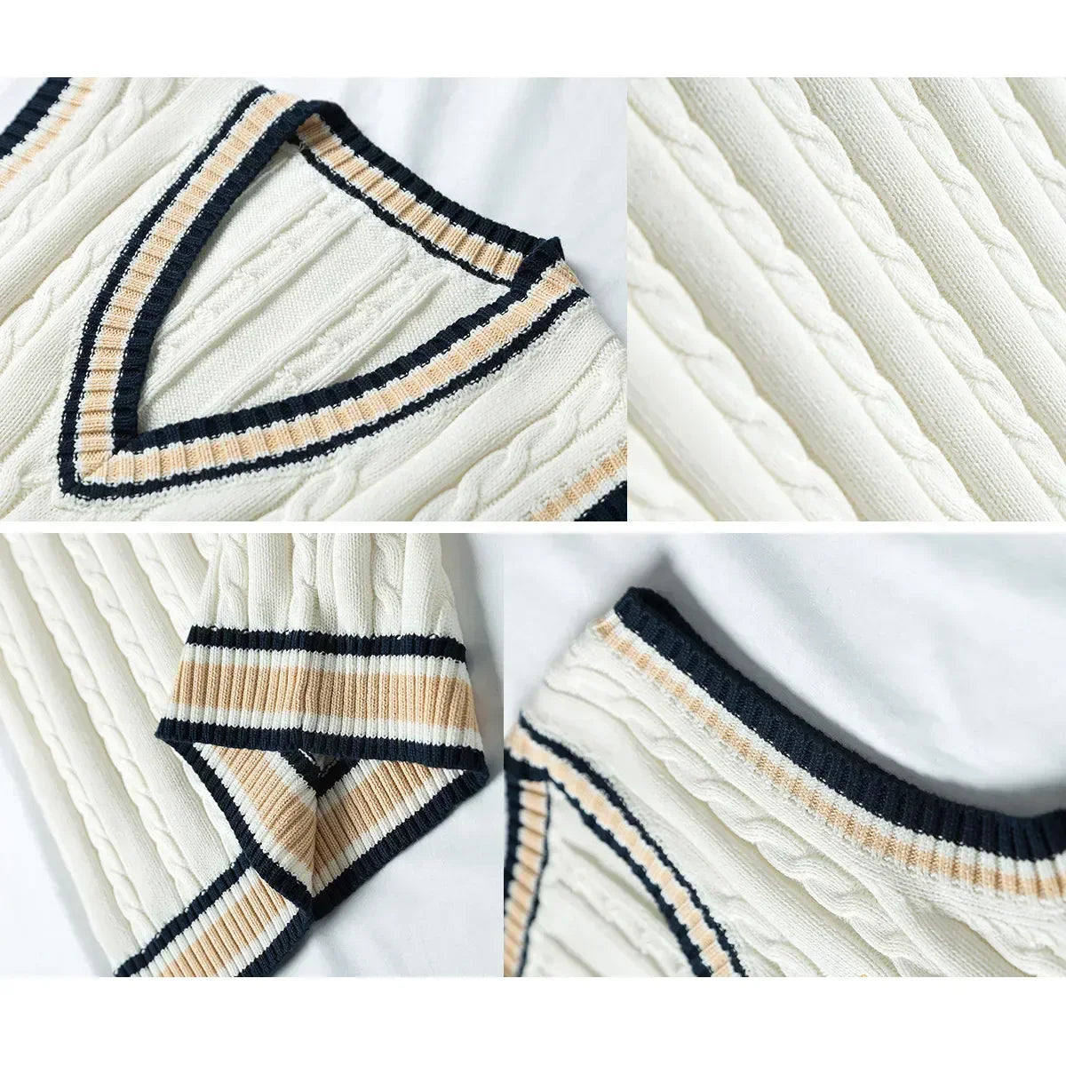 Owen Men's Sweater Vest | Retro V-Neck, Stylish Comfort 4