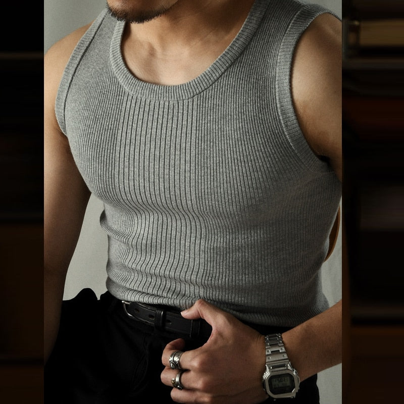 Owen Men's Tank Top | Premium Cotton, Classic Fit Gym Tank Tops Men 0