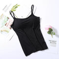 Padded Women's Tank Top | Built-in Bra, Adjustable Straps 0