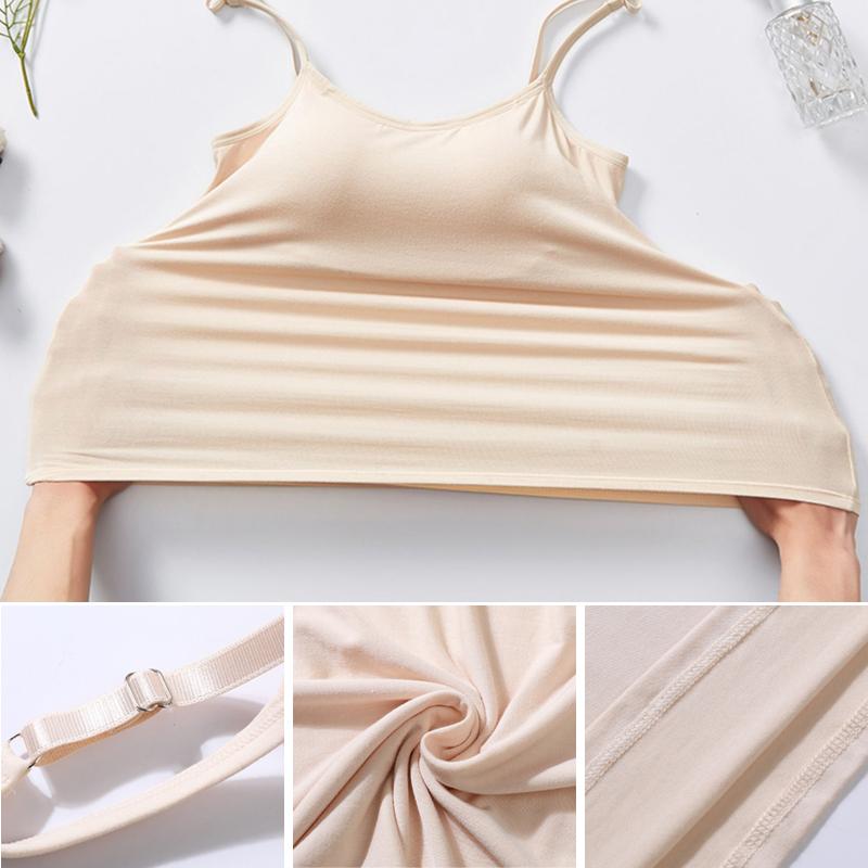 Padded Women's Tank Top | Built-in Bra, Adjustable Straps 8