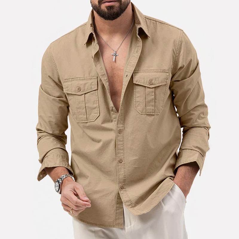 Parker Men's Cargo Shirt | High-Quality Polyester, Versatile Style 0