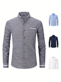 Raven Men's Long Sleeve Shirt | Classic Elegance 0
