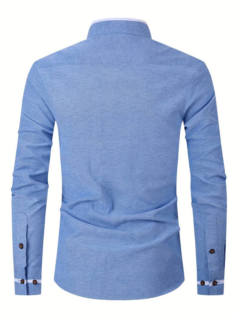 Raven Men's Long Sleeve Shirt | Classic Elegance 7