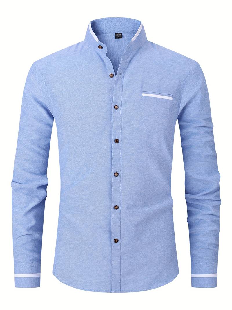 Raven Men's Long Sleeve Shirt | Classic Elegance 8
