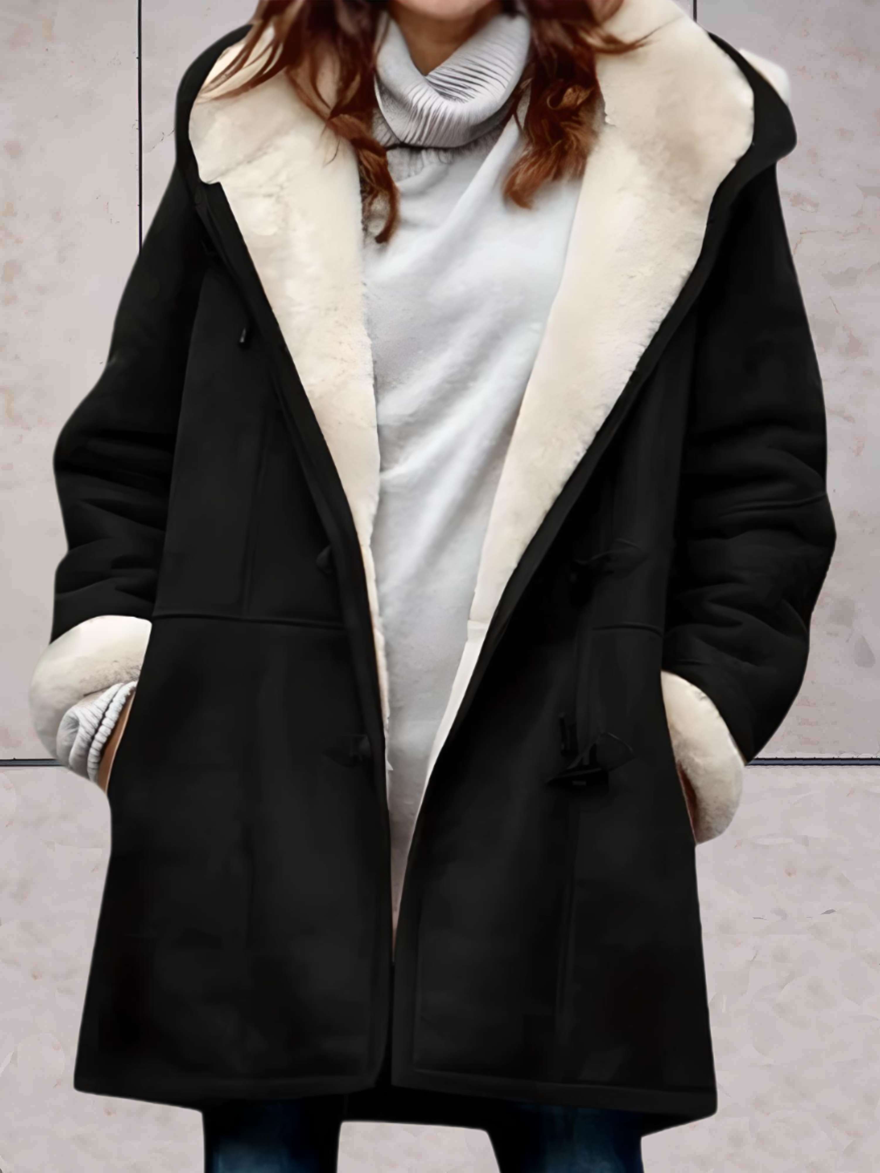Reta Women's Winter Coat | Imitation Suede, Fleece Lining 1