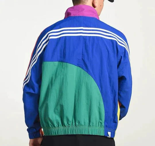 Retro 90s Windbreaker Jacket | Lightweight, Colorful Design for Men 2