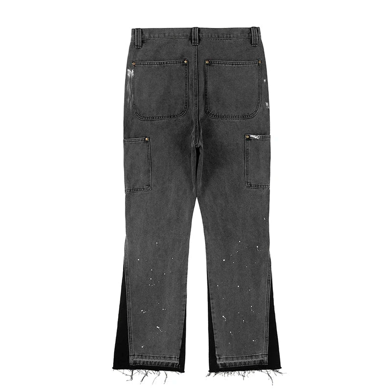 Ricky Men's Trousers | Unique Spotted Wash Denim, Casual Fit 5