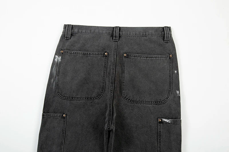 Ricky Men's Trousers | Unique Spotted Wash Denim, Casual Fit 8