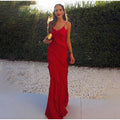 Rina Women's Maxi Dress | Elegant Ruffles, Comfortable Fit 0