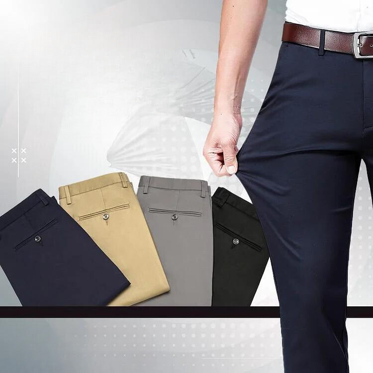 Robo Men's Trousers | Stretch Fabric, Classic Fit 5