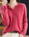 Rochelle Women's Cardigan | Soft O-Neck, Tailored Fit 0