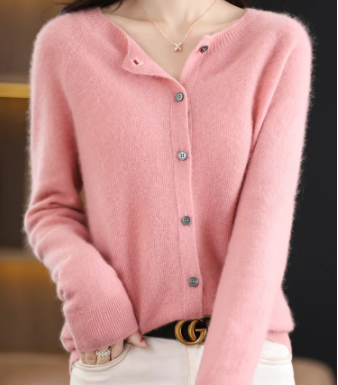 Rochelle Women's Cardigan | Soft O-Neck, Tailored Fit 1