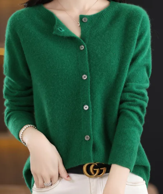 Rochelle Women's Cardigan | Soft O-Neck, Tailored Fit 11