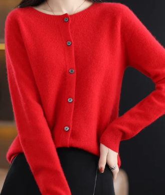 Rochelle Women's Cardigan | Soft O-Neck, Tailored Fit 13