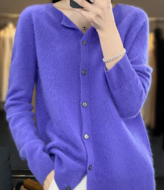 Rochelle Women's Cardigan | Soft O-Neck, Tailored Fit 2
