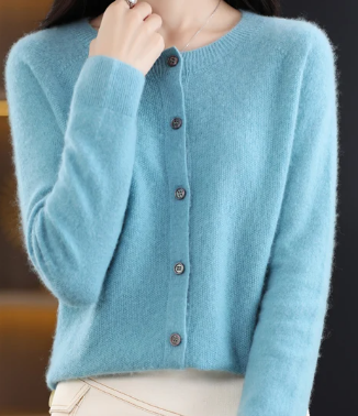 Rochelle Women's Cardigan | Soft O-Neck, Tailored Fit 3