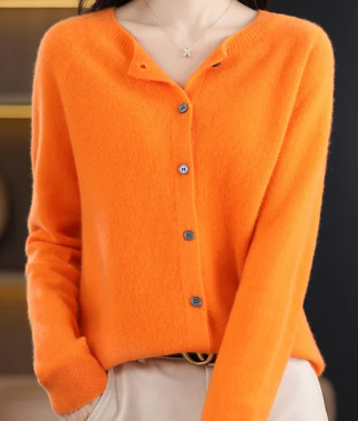 Rochelle Women's Cardigan | Soft O-Neck, Tailored Fit 7