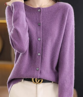 Rochelle Women's Cardigan | Soft O-Neck, Tailored Fit 8