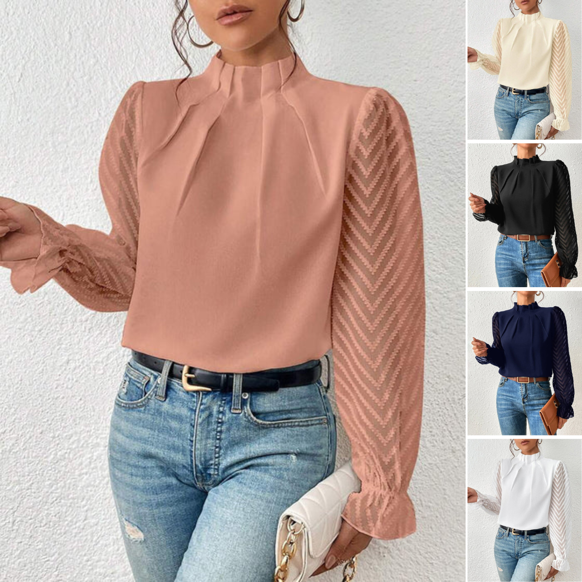 Sammie Women's Long-Sleeved Top | Airy Comfort, Coastal Chic 6