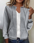 Sandy Women's Jacket | Monochrome Design with Pocket, Casual Style 0