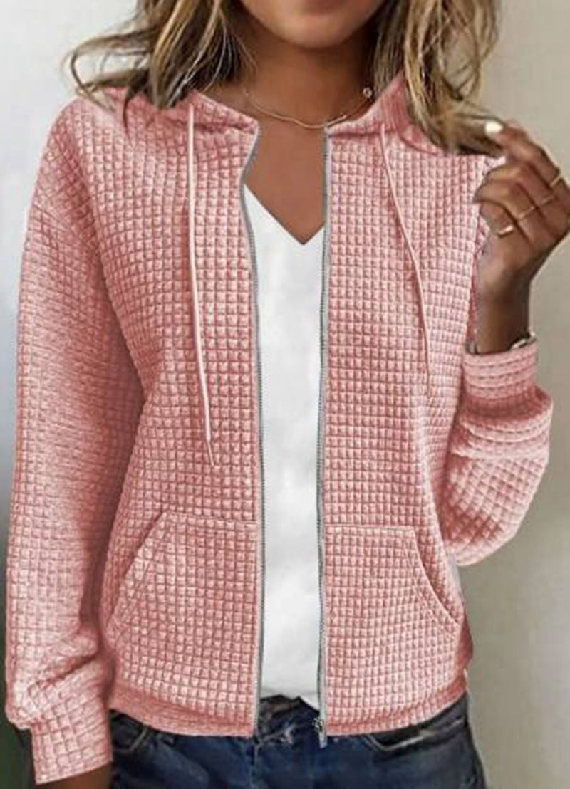 Sandy Women's Jacket | Monochrome Design with Pocket, Casual Style 3