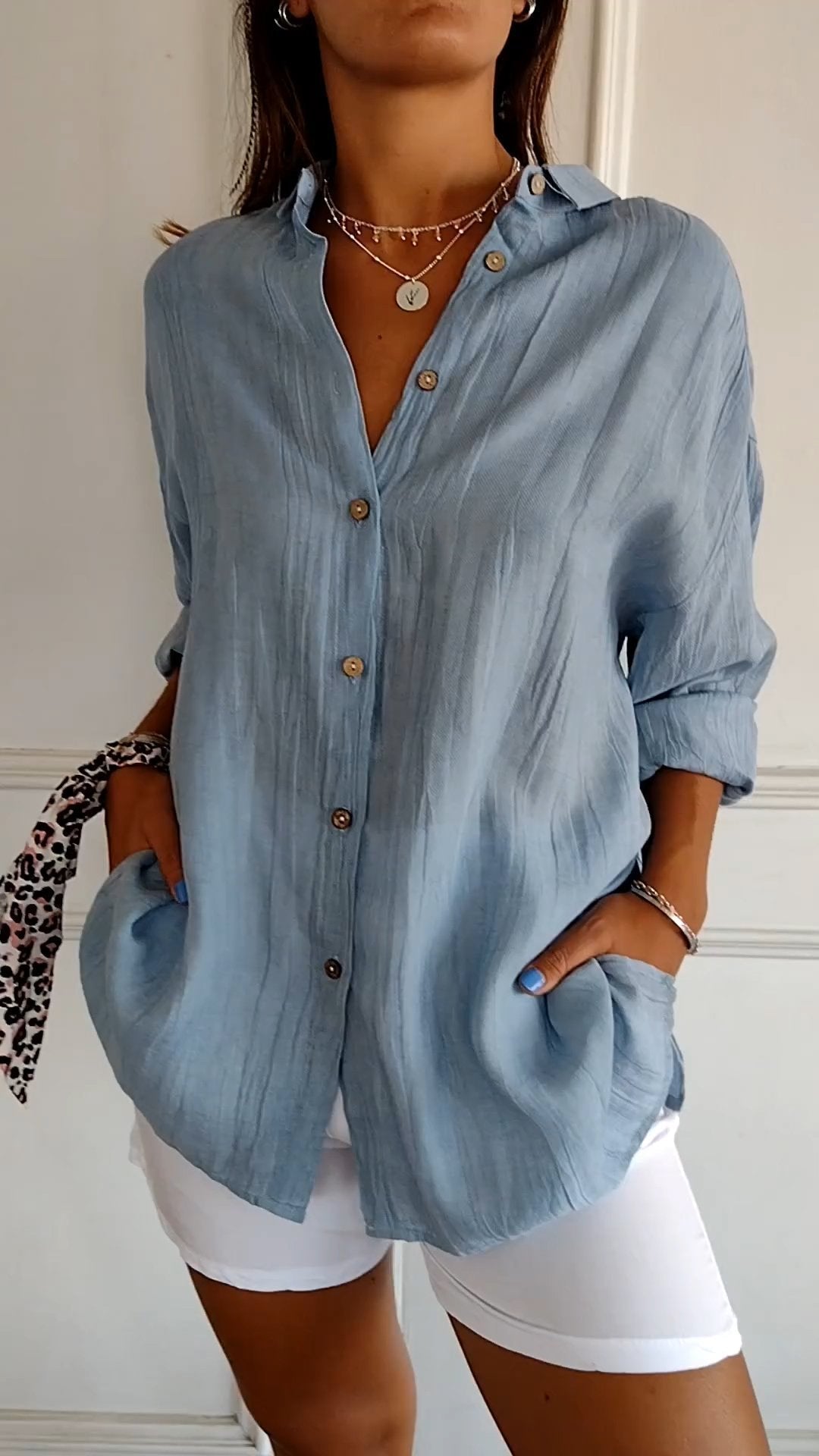 Sari Women's Elegant Shirt | Stylish Pleated Design 0