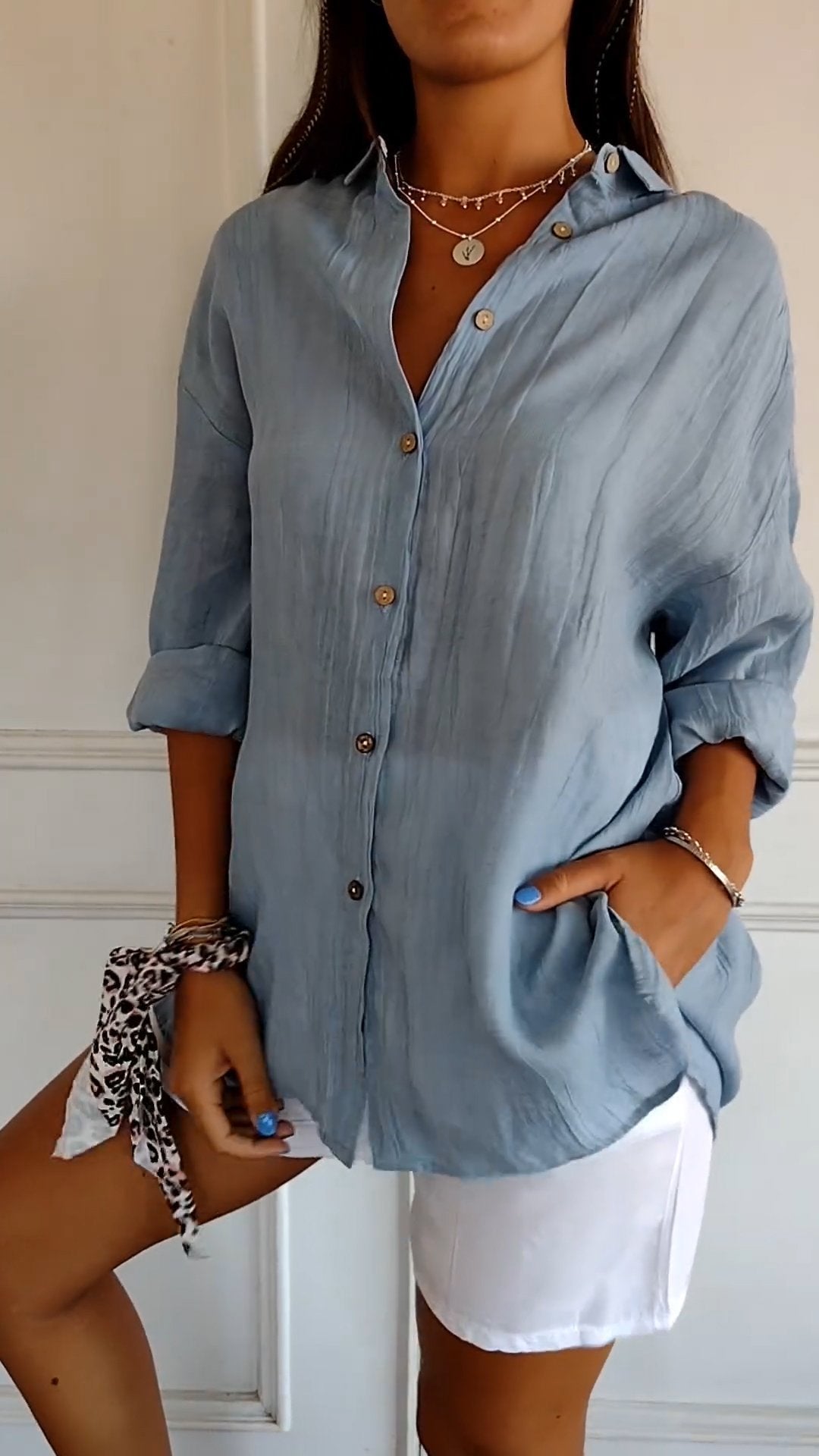 Sari Women's Elegant Shirt | Stylish Pleated Design 1
