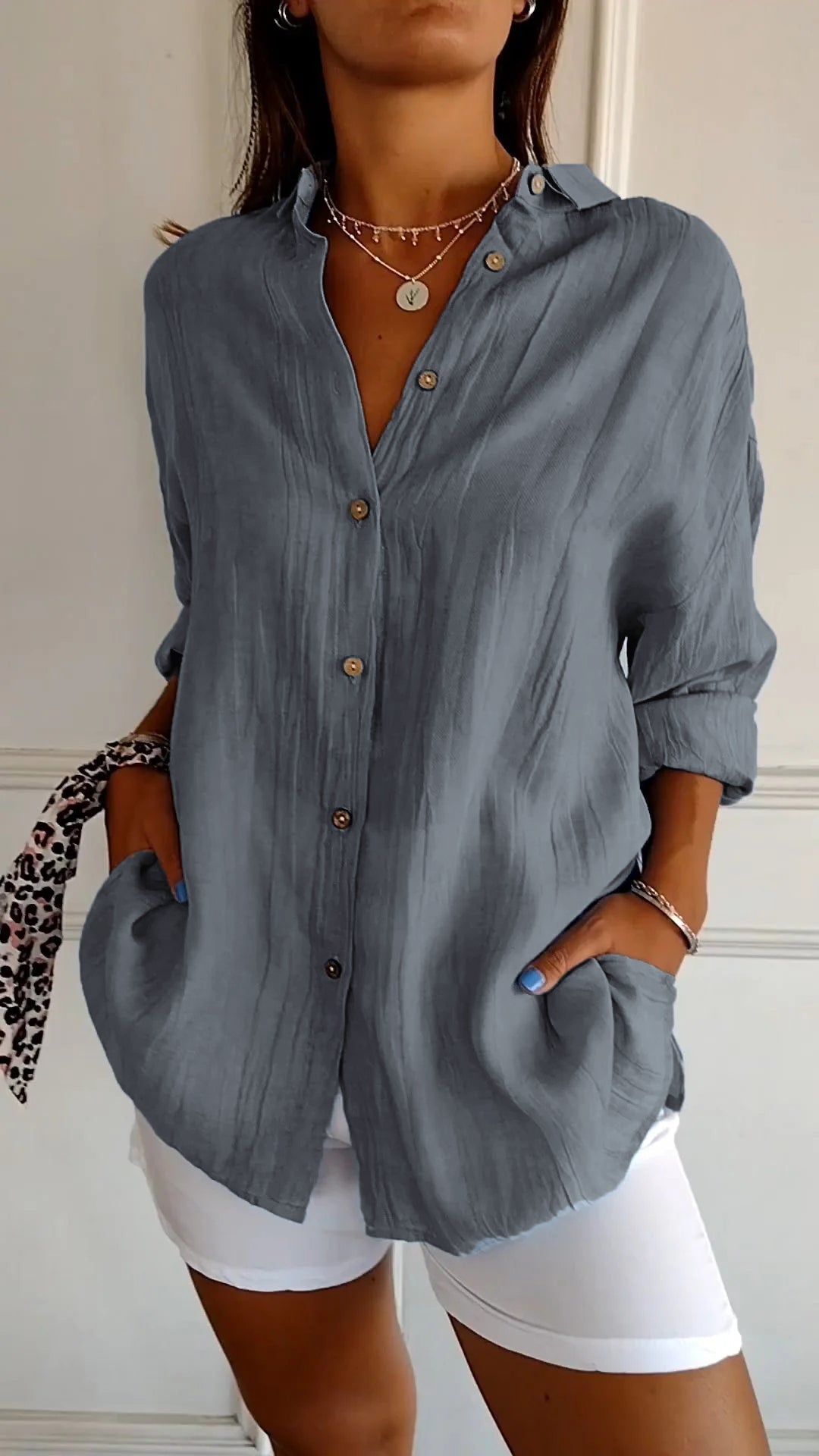 Sari Women's Elegant Shirt | Stylish Pleated Design 11
