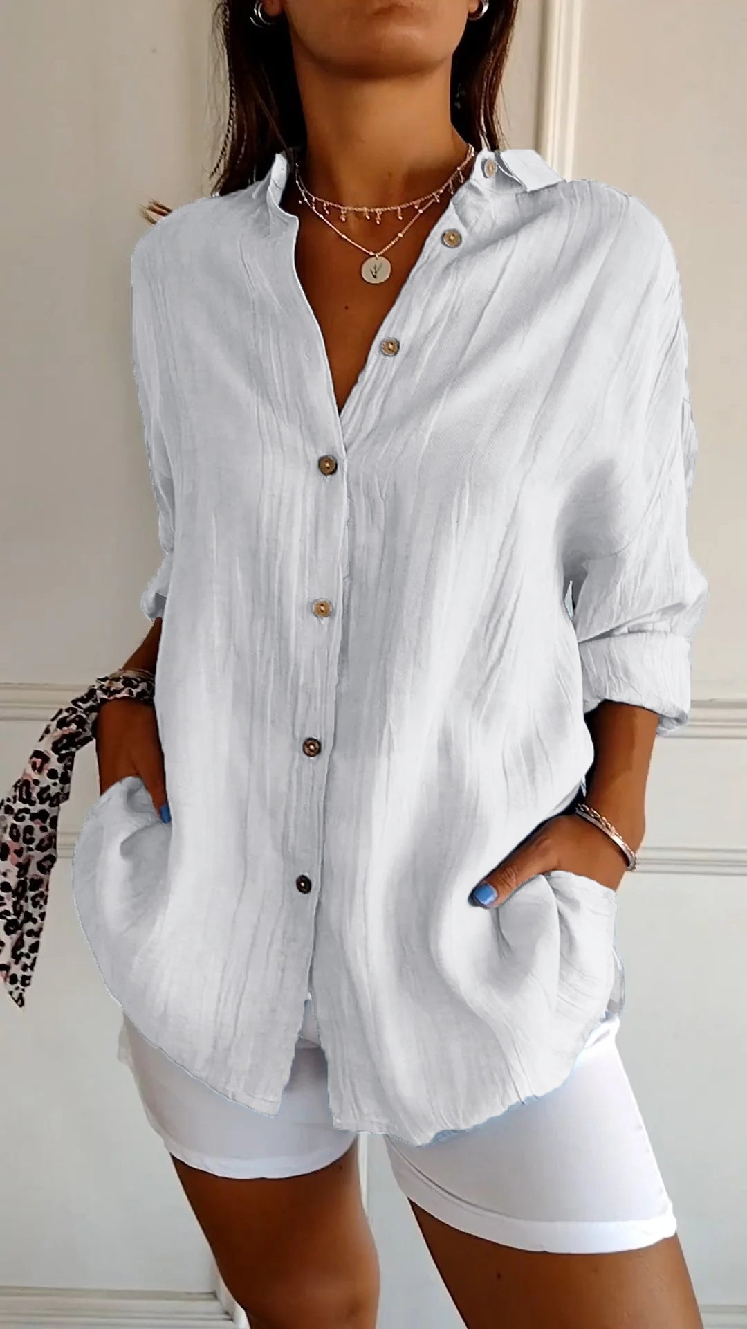 Sari Women's Elegant Shirt | Stylish Pleated Design 12