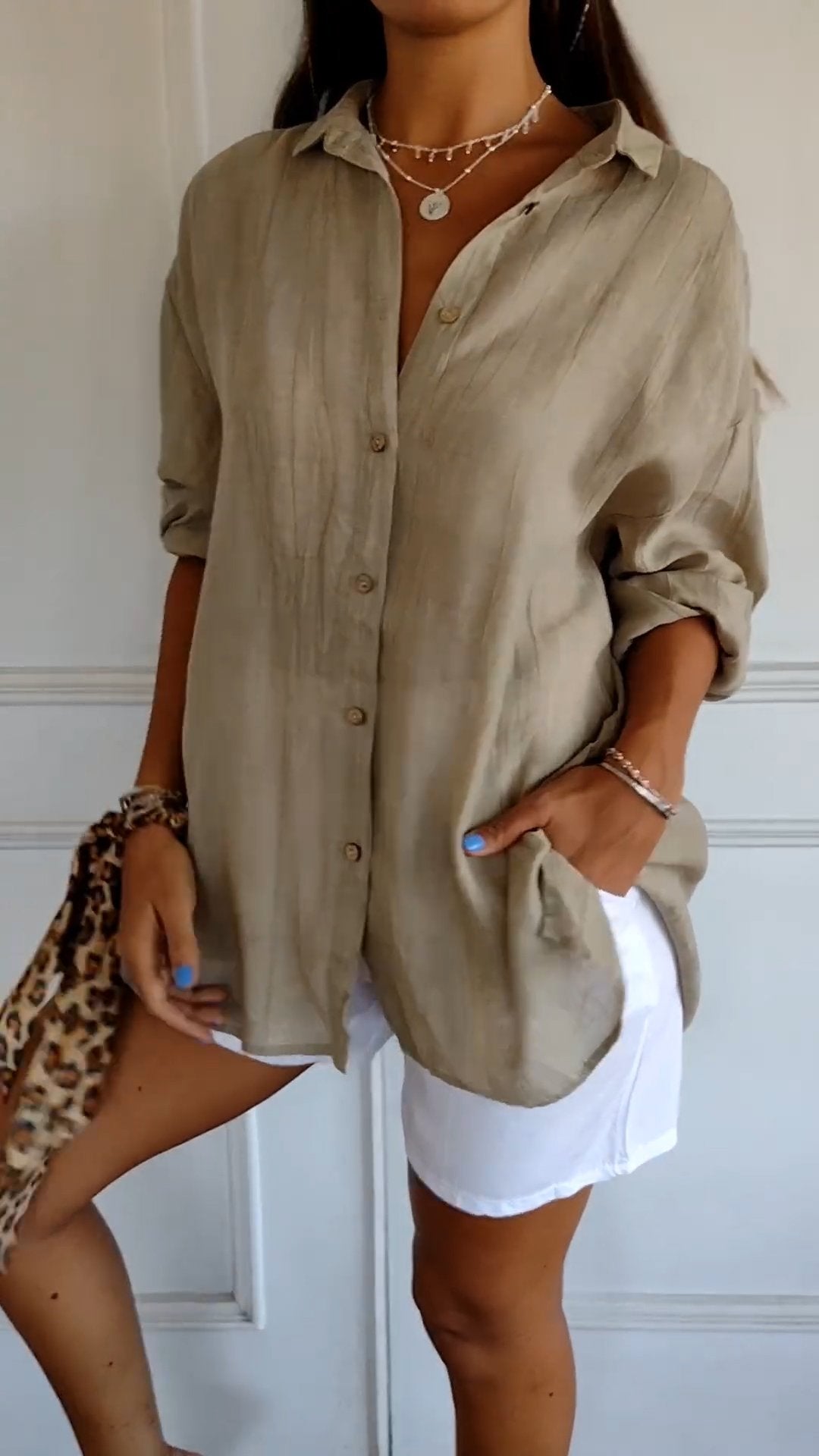Sari Women's Elegant Shirt | Stylish Pleated Design 2