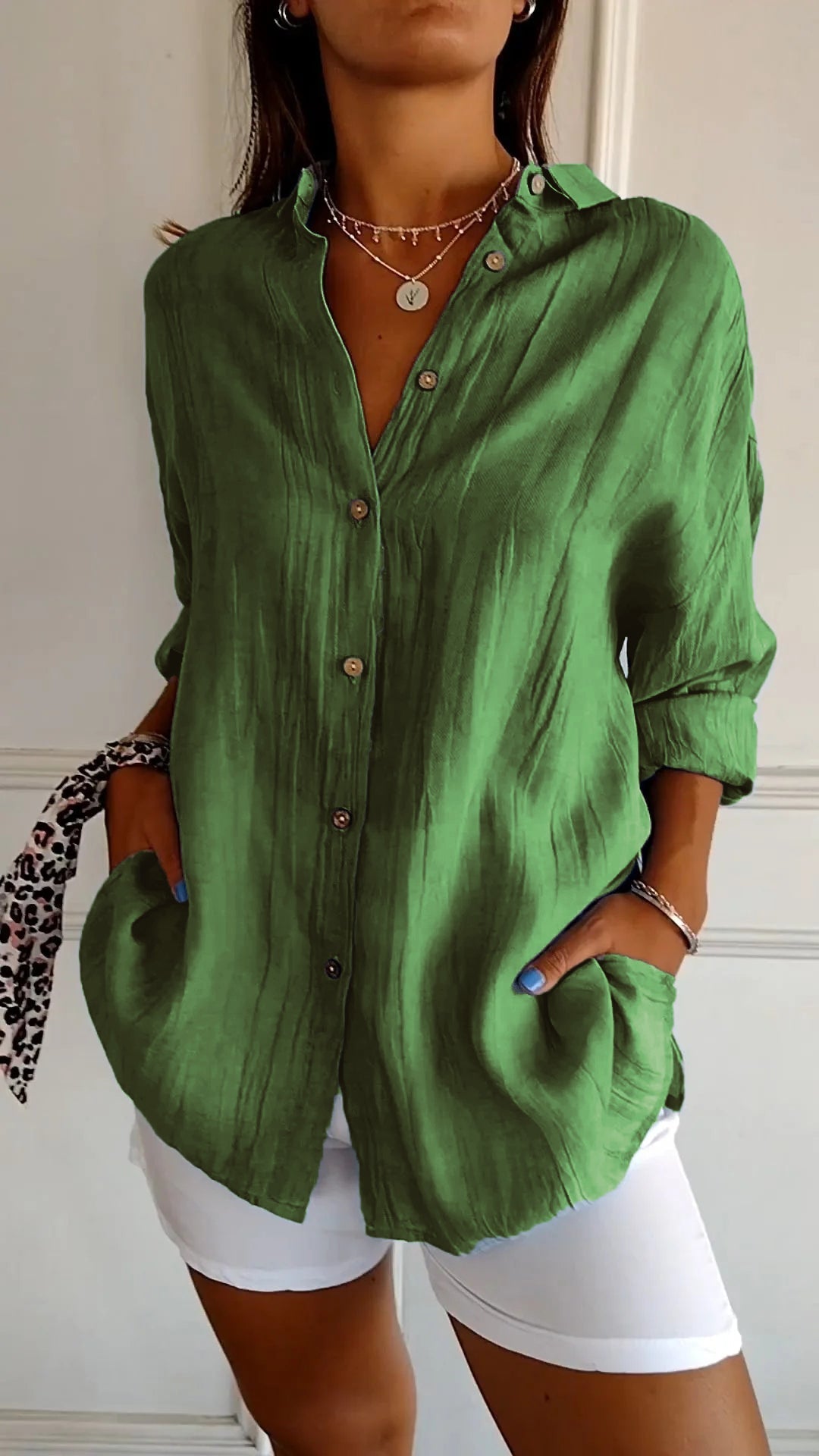 Sari Women's Elegant Shirt | Stylish Pleated Design 8