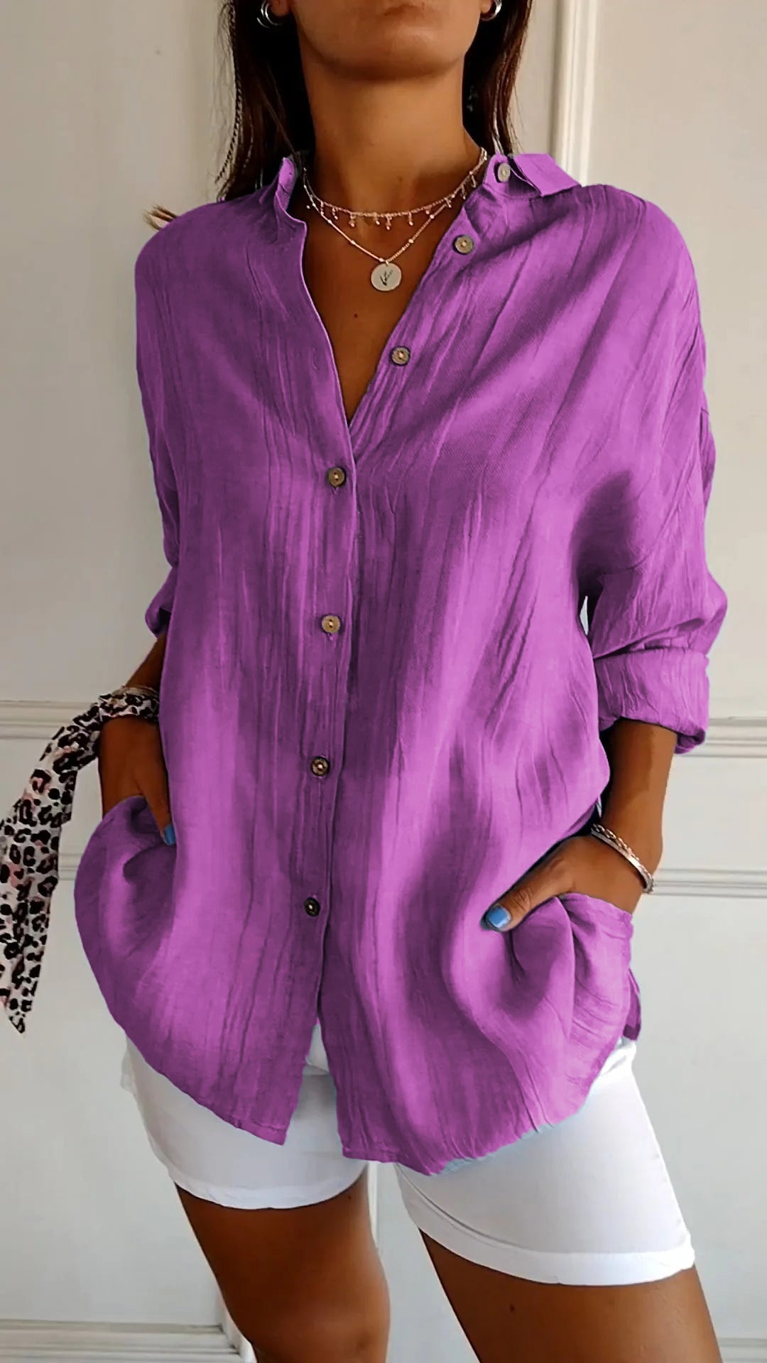 Sari Women's Elegant Shirt | Stylish Pleated Design 9